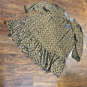 NWT Ava & Viv women’s size 2X leopard print dress